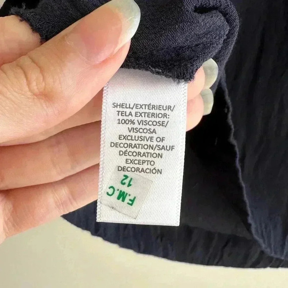 LOFT Cold Shoulder Ruffle Blouse, Floral Embroidered Top, Size Medium - Picture 9 of 16